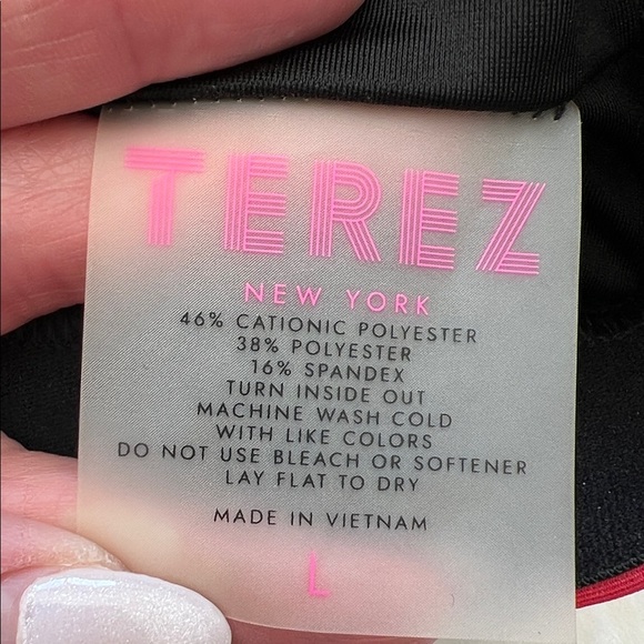 Terez Women's Racerback Sports Bra in Heart Floral Print Size Large - Picture 7 of 8